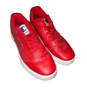 Champion Mens Court Classic Script Shoes Low Leather